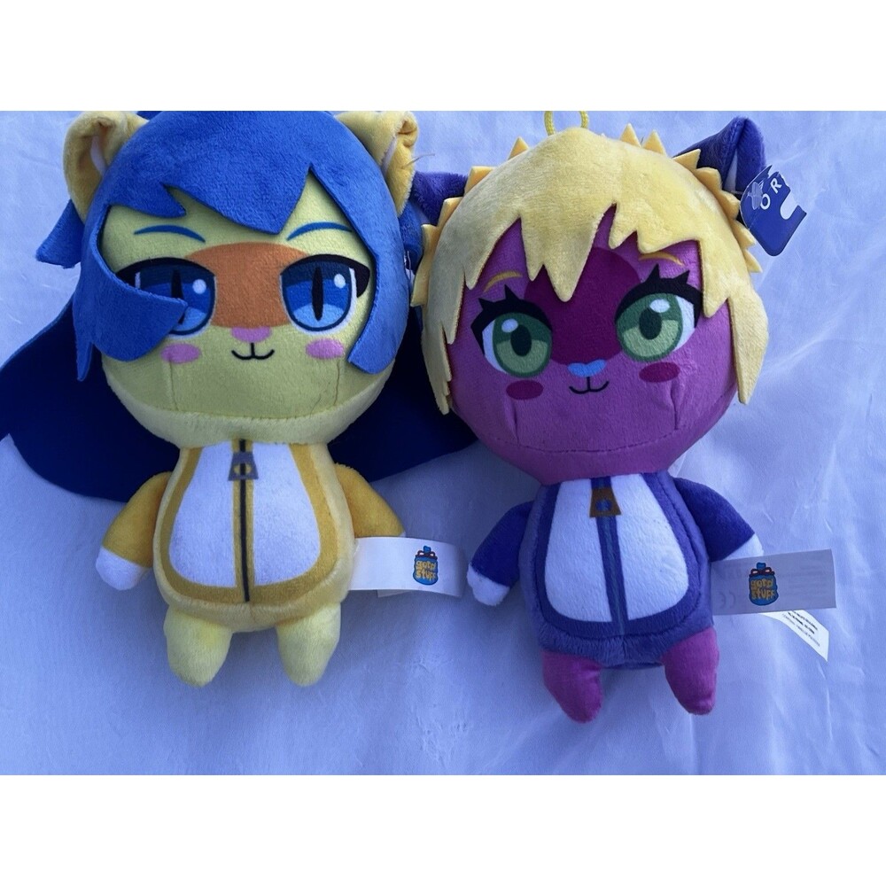 Good Stuff Originals Nekoitos Cat Plush Bundle - Set of 2 Kawaii Anime Cats